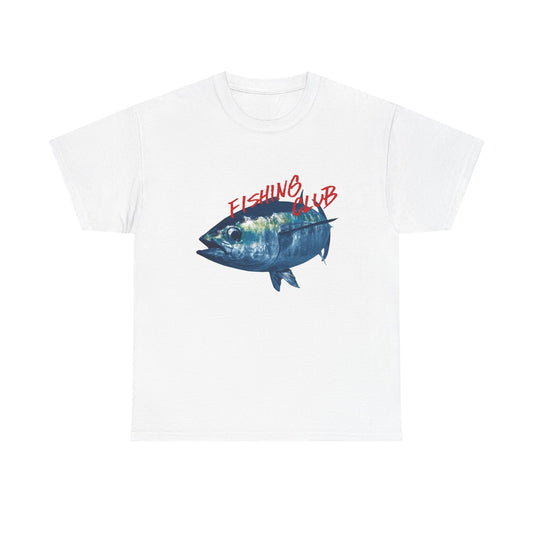 Fishing Club Graphic T Shirt NEW ADULT Unisex Heavy Cotton Tee