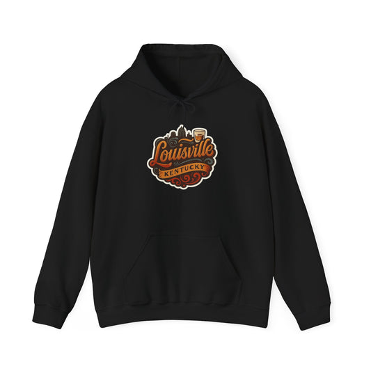 Louisville Kentucky Graphic Hoodie Unisex Heavy Blend™ Hooded Sweatshirt