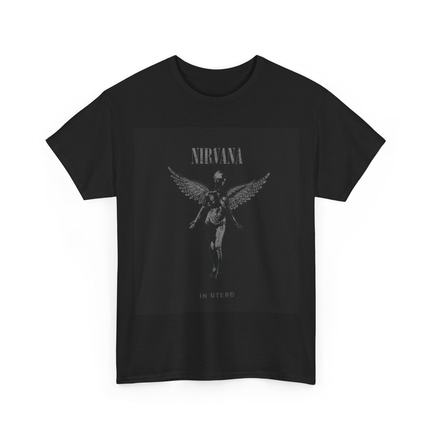 Nirvana T-shirt grunge retro graphic vintage Woodstock Unisex Heavy Cotton Tee