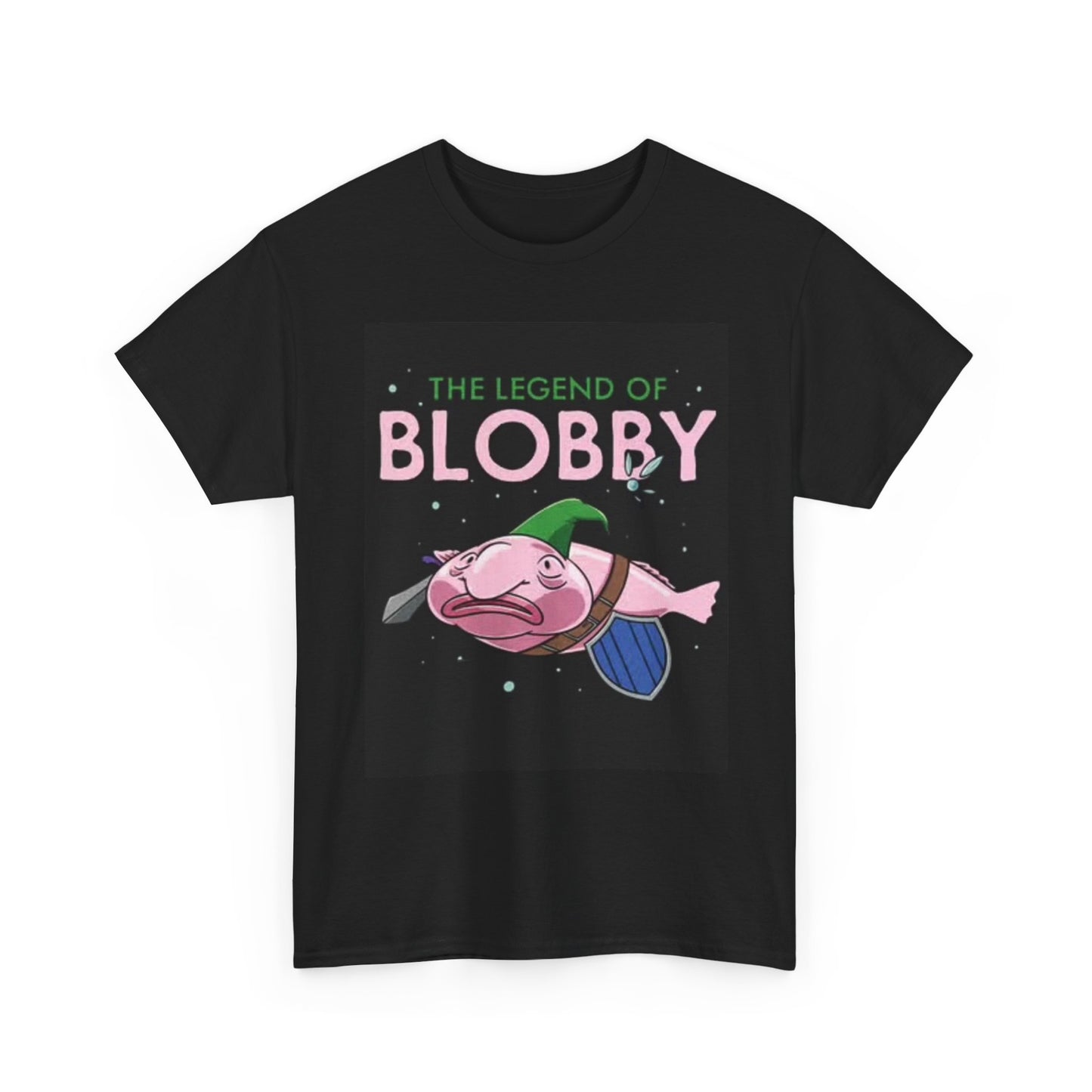 The Legend Of Blobby T Shirt Funny Graphic Retro Unisex Heavy Cotton Tee