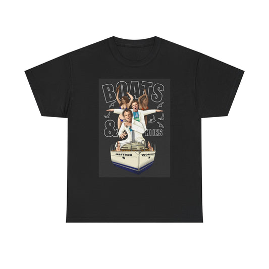Boats And Hoes Graphic T Shirt Stepbrothers Retro Unisex Heavy Cotton Tee