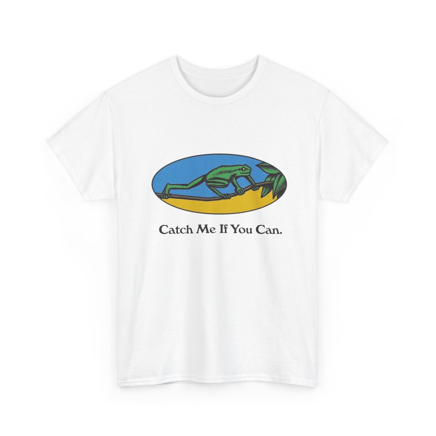 Catch Me If You Can Retro Graphic T Shirt NEW Adult Regular Heavy Cotton Tee