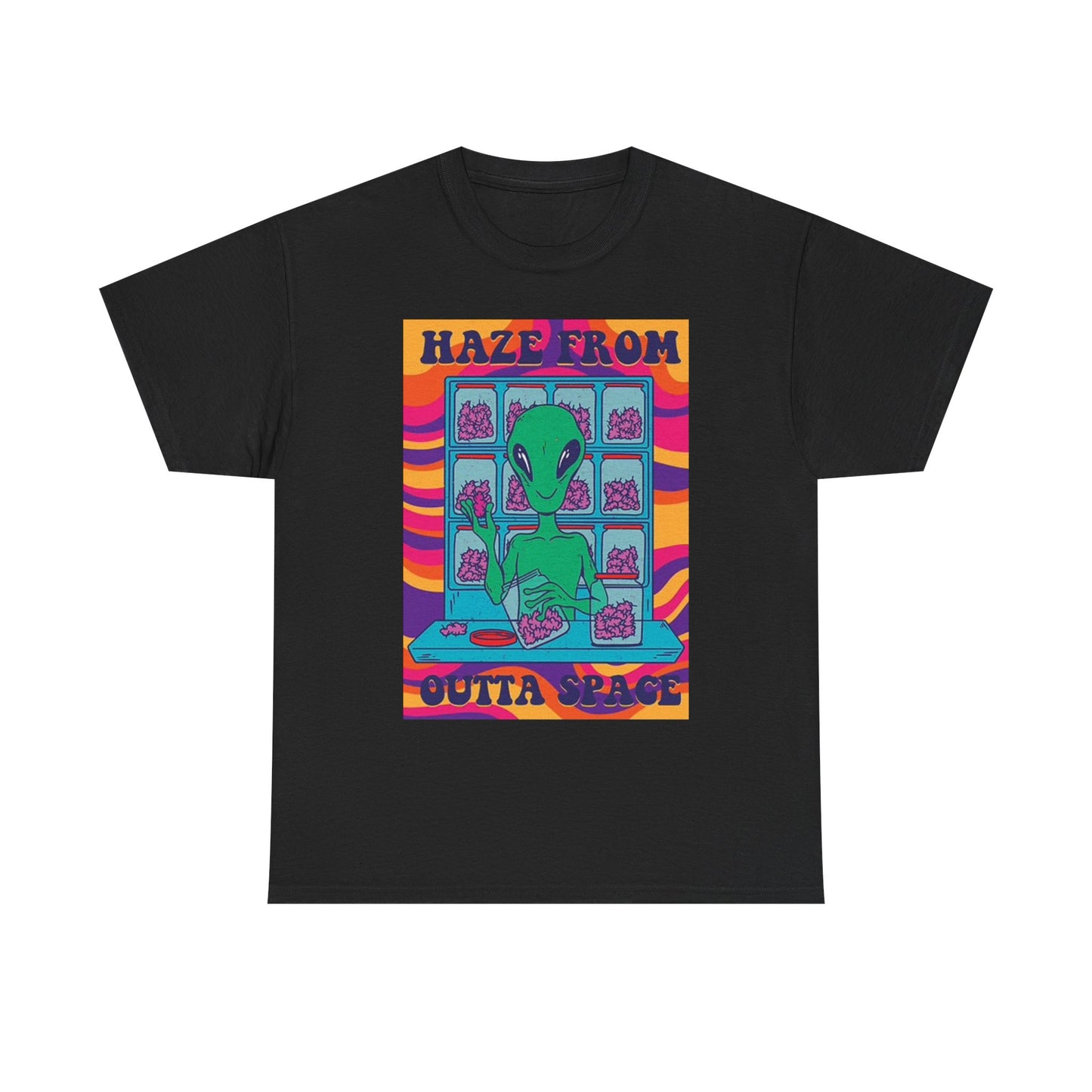 Alien Haze From Outer Space T Shirt Graphic Funny Retro