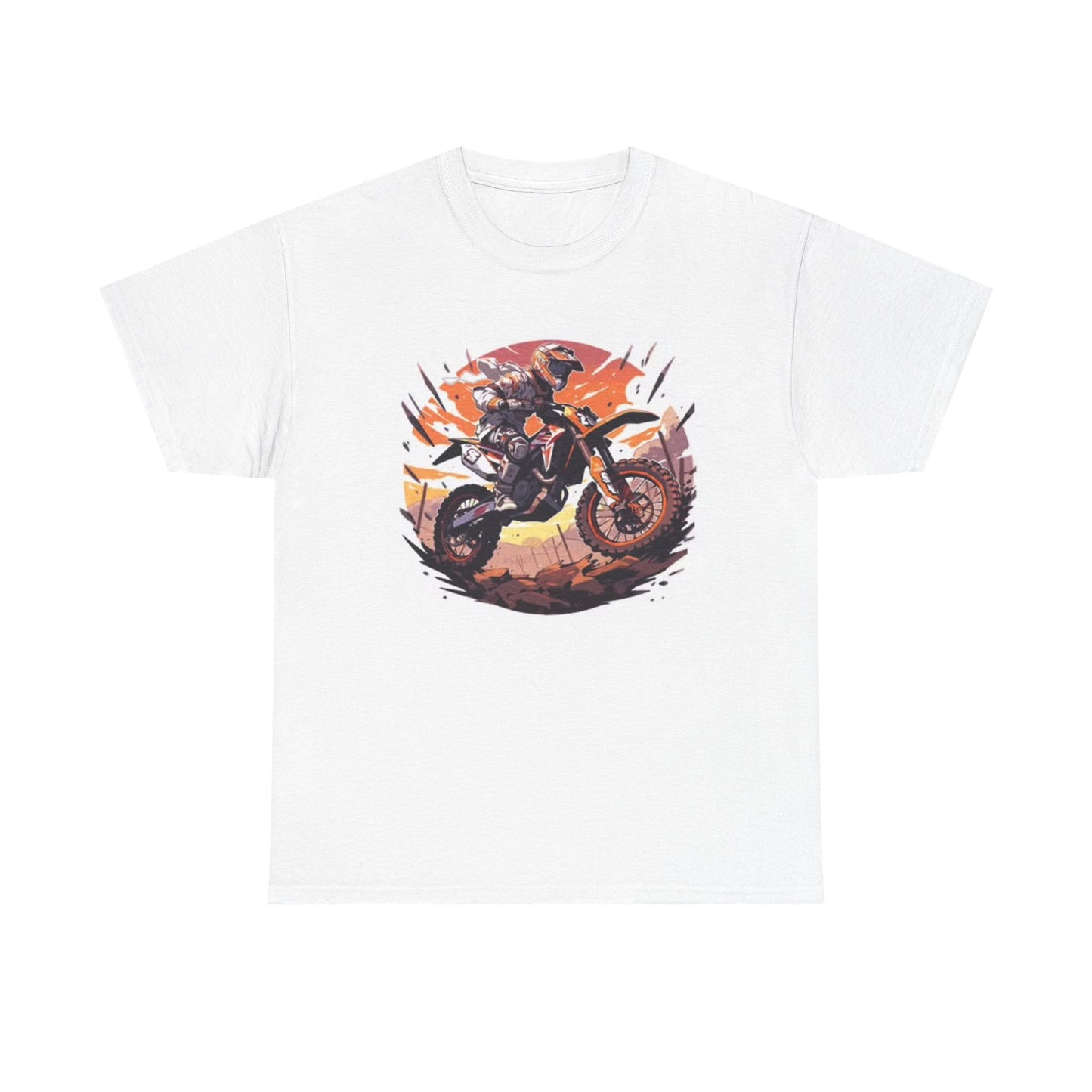 Dirtbike Outdoors Graphic T Shirt Unisex Heavy Cotton Tee