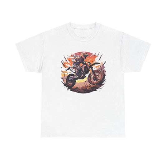 Dirtbike Outdoors Graphic T Shirt Unisex Heavy Cotton Tee