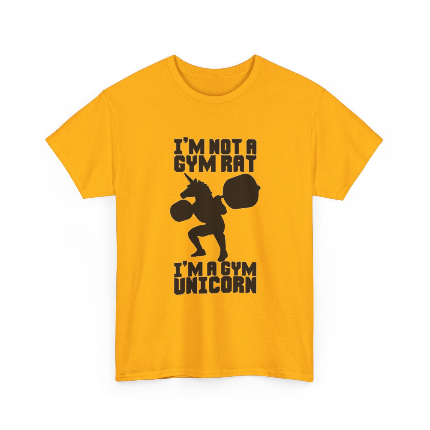 Gym Rat Shirt Funny Lifting Gear Workout Training Comedy Unisex Heavy Cotton Tee