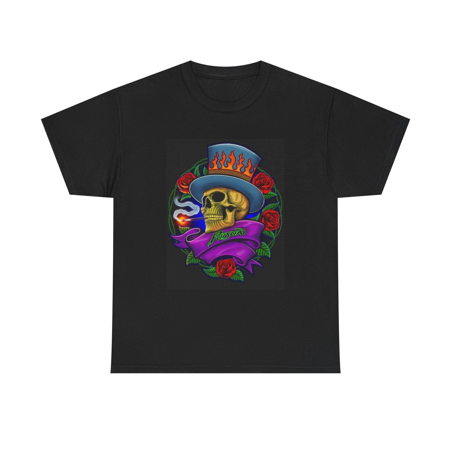 Poison Tshirt Retro Rock Band Merch graphic Unisex Heavy Cotton Tee