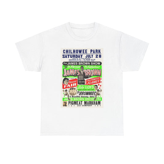 James Brown Graphic T Shirt Vintage Show Unisex Heavy Cotton Tee