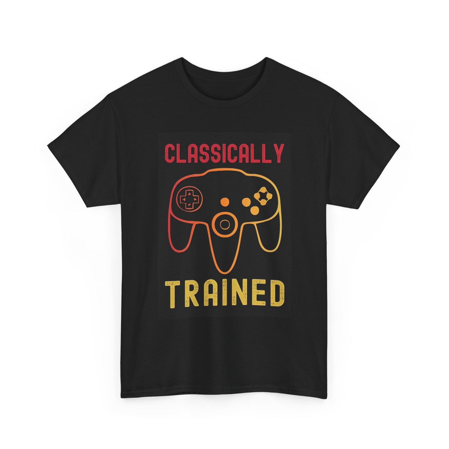 Classically Trained Video Games Graphic T Shirt Vintage  Unisex Heavy Cotton Tee