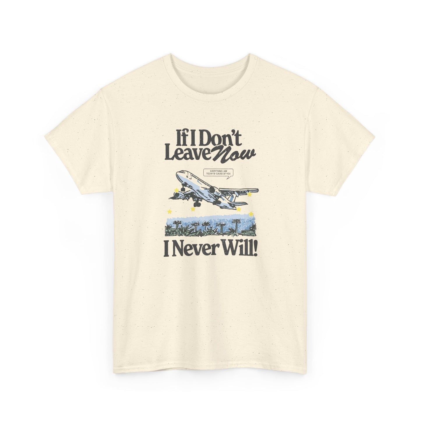 Leave Now Art Graphic T Shirt NEW ADULT Tee