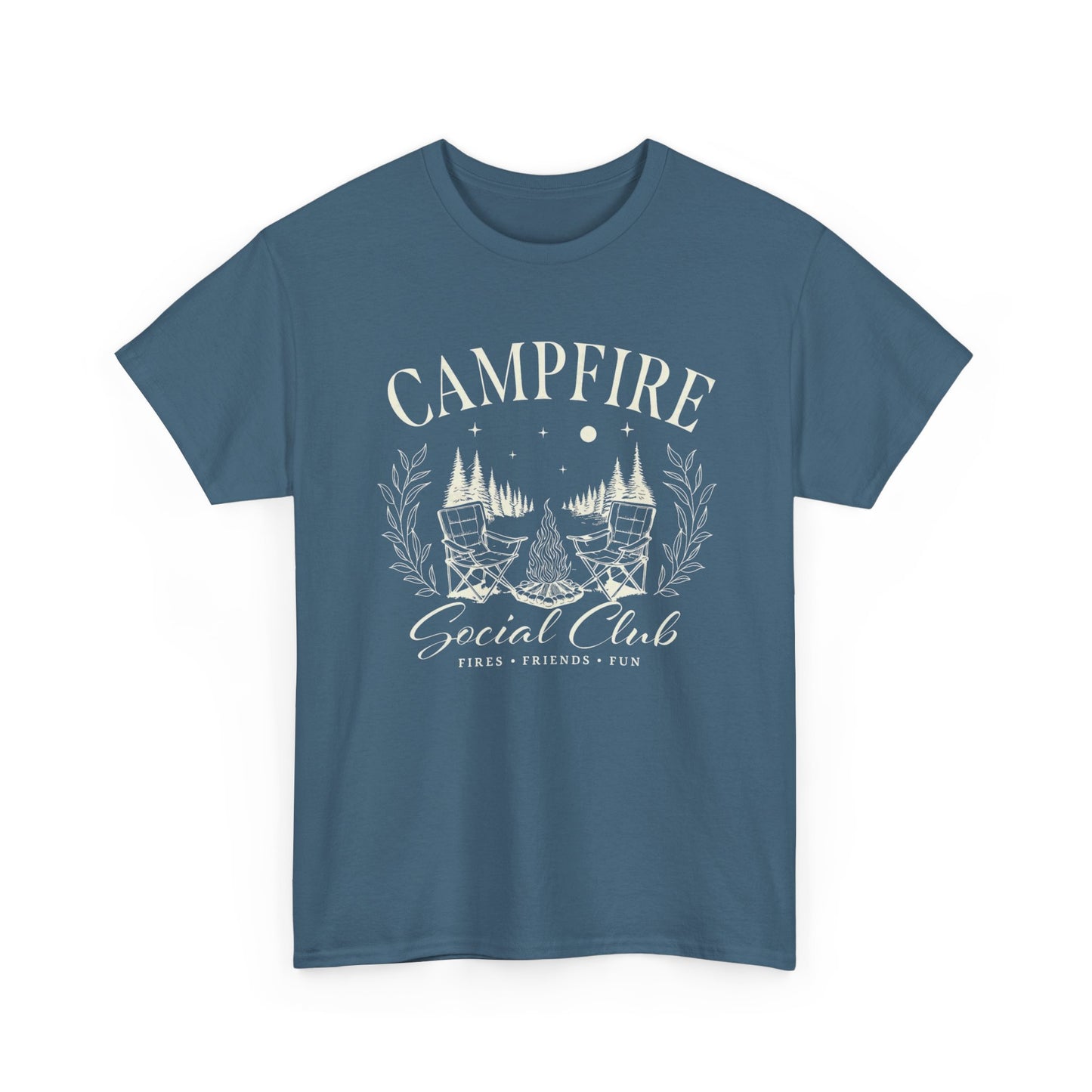 Campfire Social Club Graphic T Shirt Unisex Heavy Cotton Tee