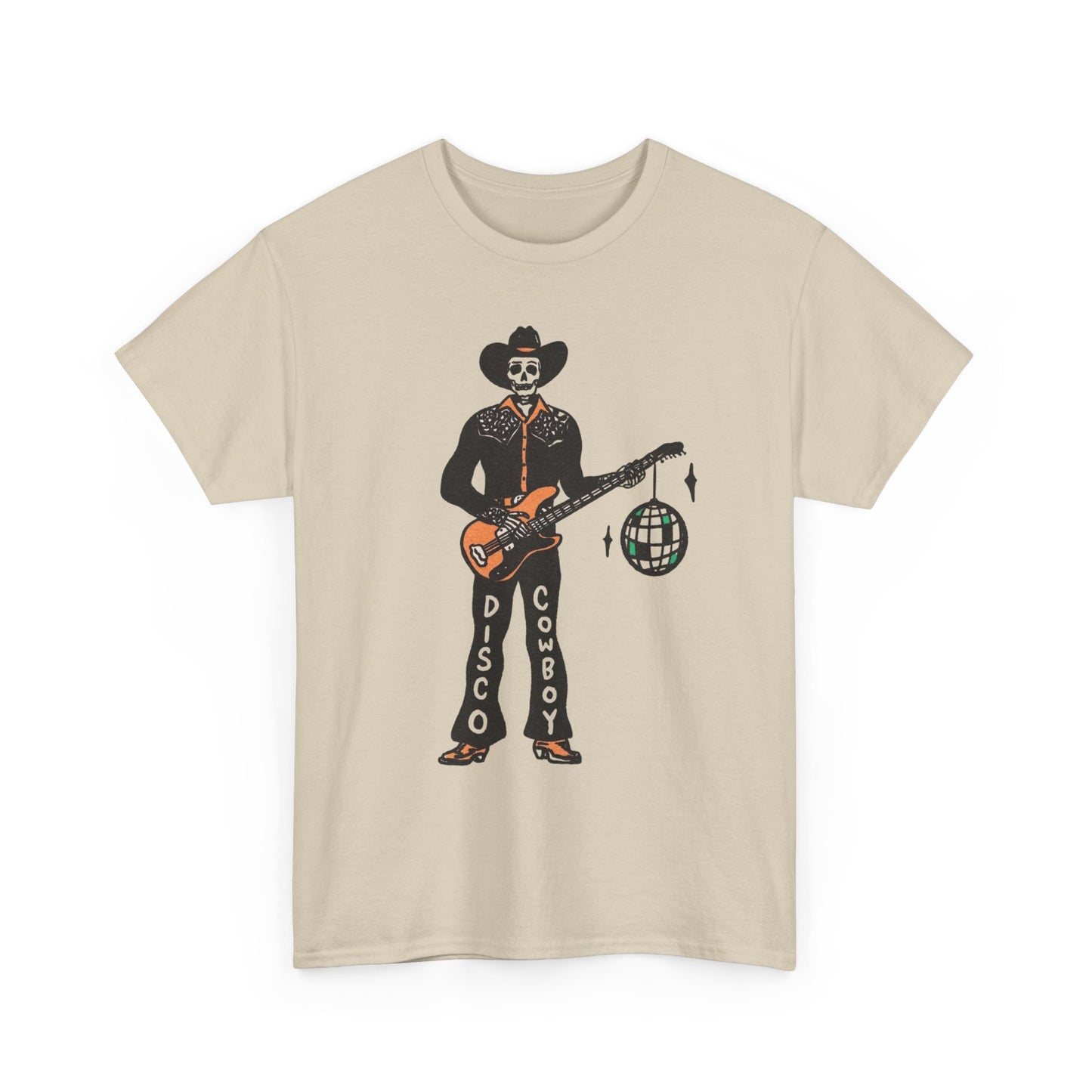 Disco Cowboy Graphic T Shirt Unisex Heavy Cotton Tee
