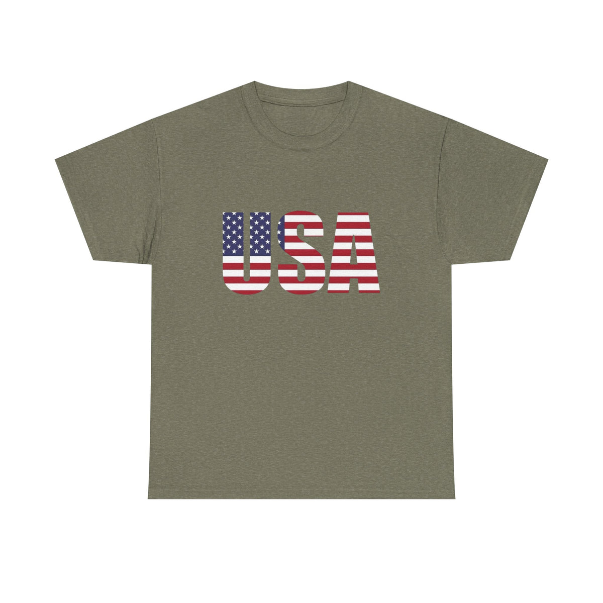 USA American Flag Made In AMERICA Graphic T Shirt Unisex NEW Heavy Cotton Tee