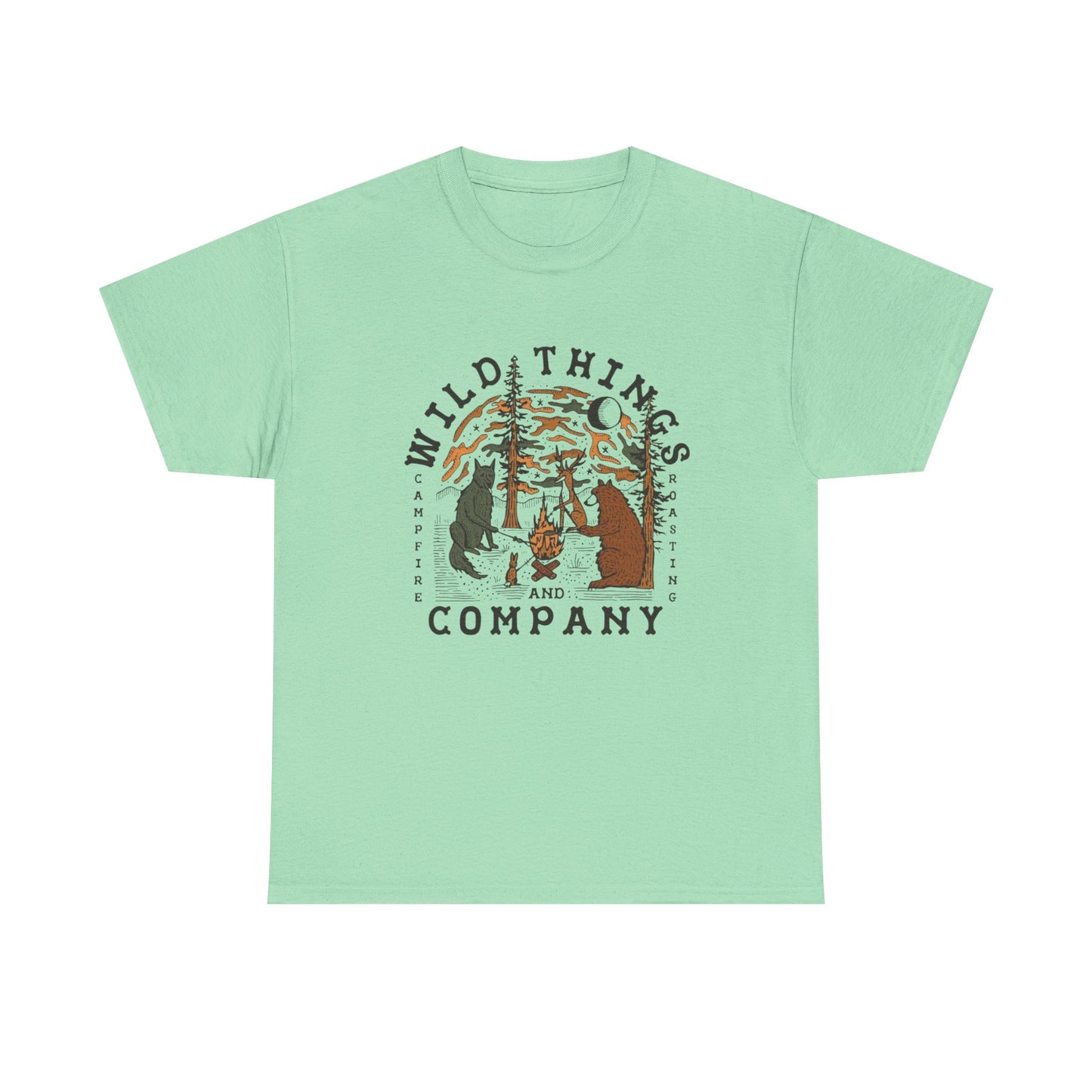 Wild Things Company Camping Graphic T Shirt NEW Adult Tee