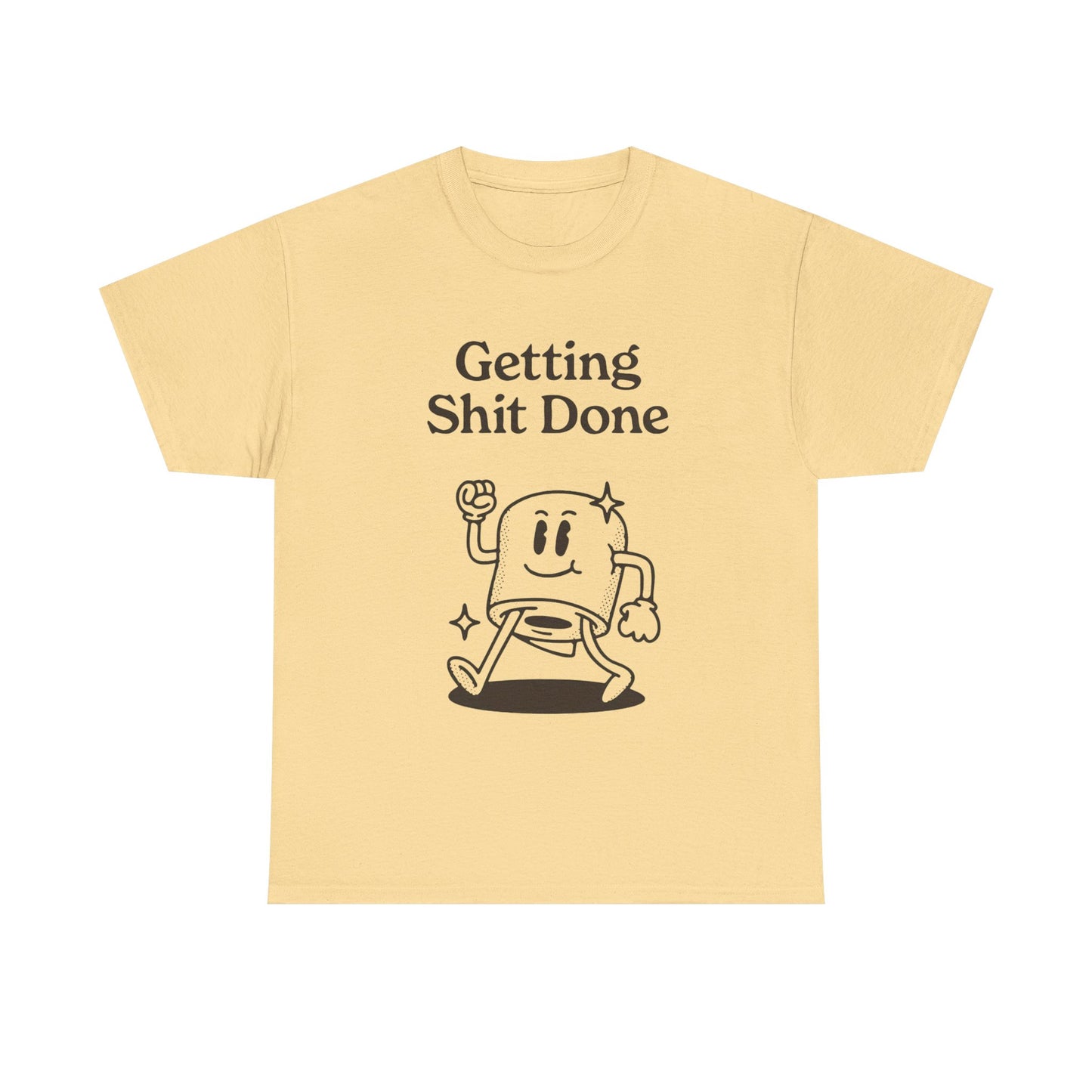 Getting It Done Funny Jokes Graphic T Shirt Unisex Heavy Cotton Tee Gift