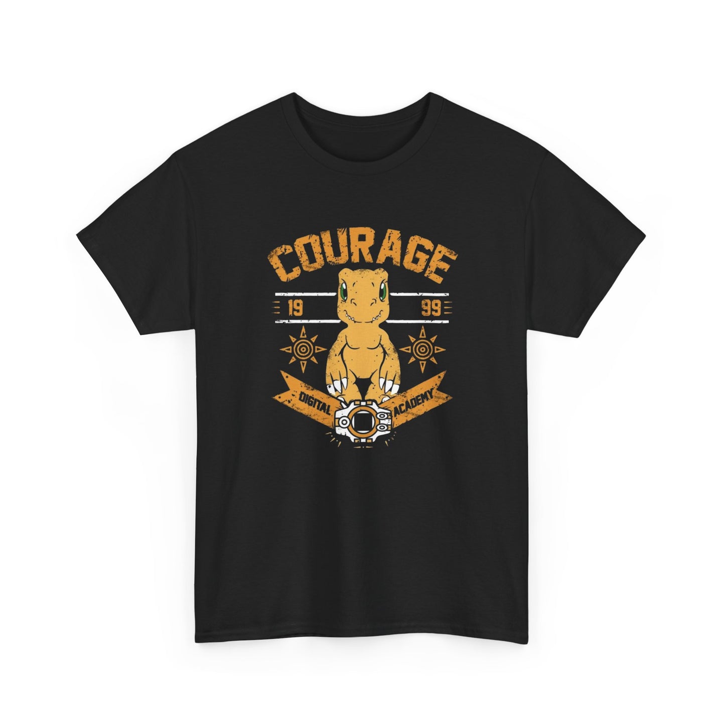 Courage Vintage 90's Digimon Graphic T Shirt Unisex Heavy Cotton Tee
