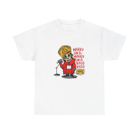 Papa Ghost Retro Graphic T Shirt Unisex Heavy Cotton Tee