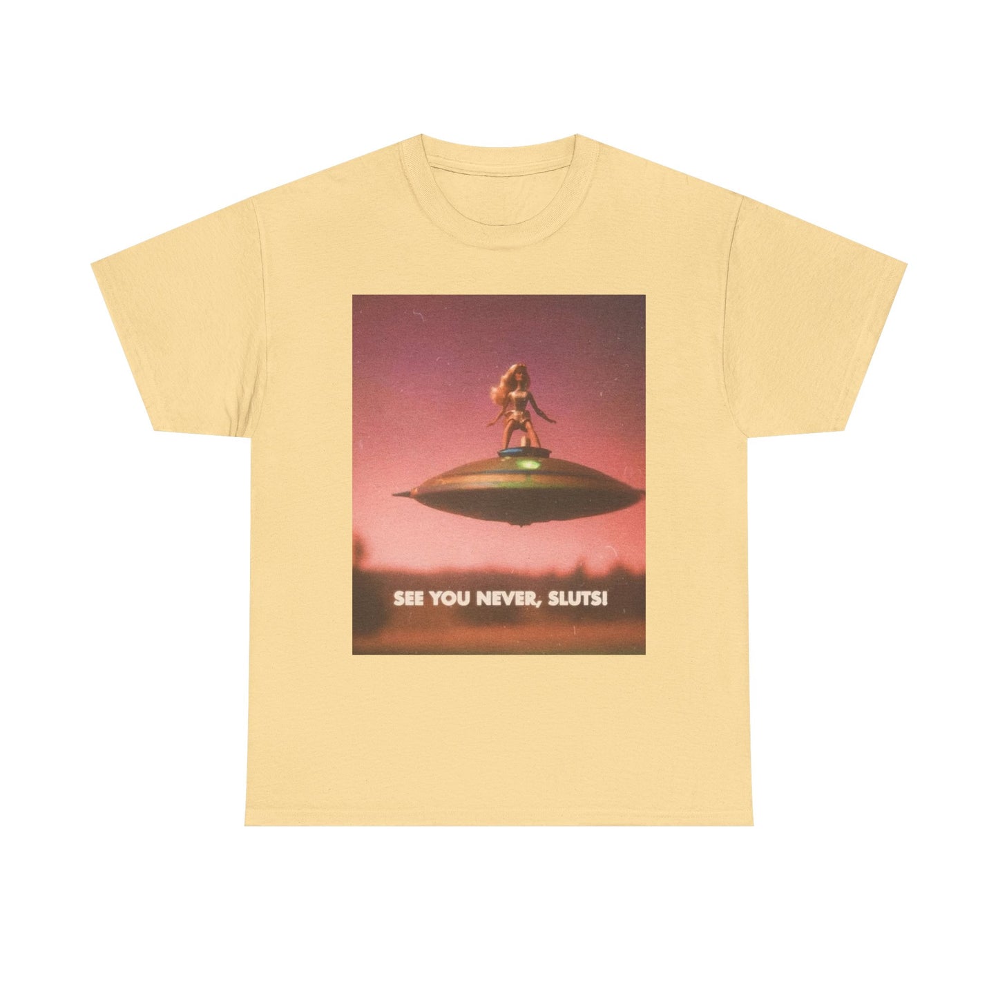 See You Never Sluts Funny Doll Graphic T Shirt Unisex Heavy Cotton Tee Gift New