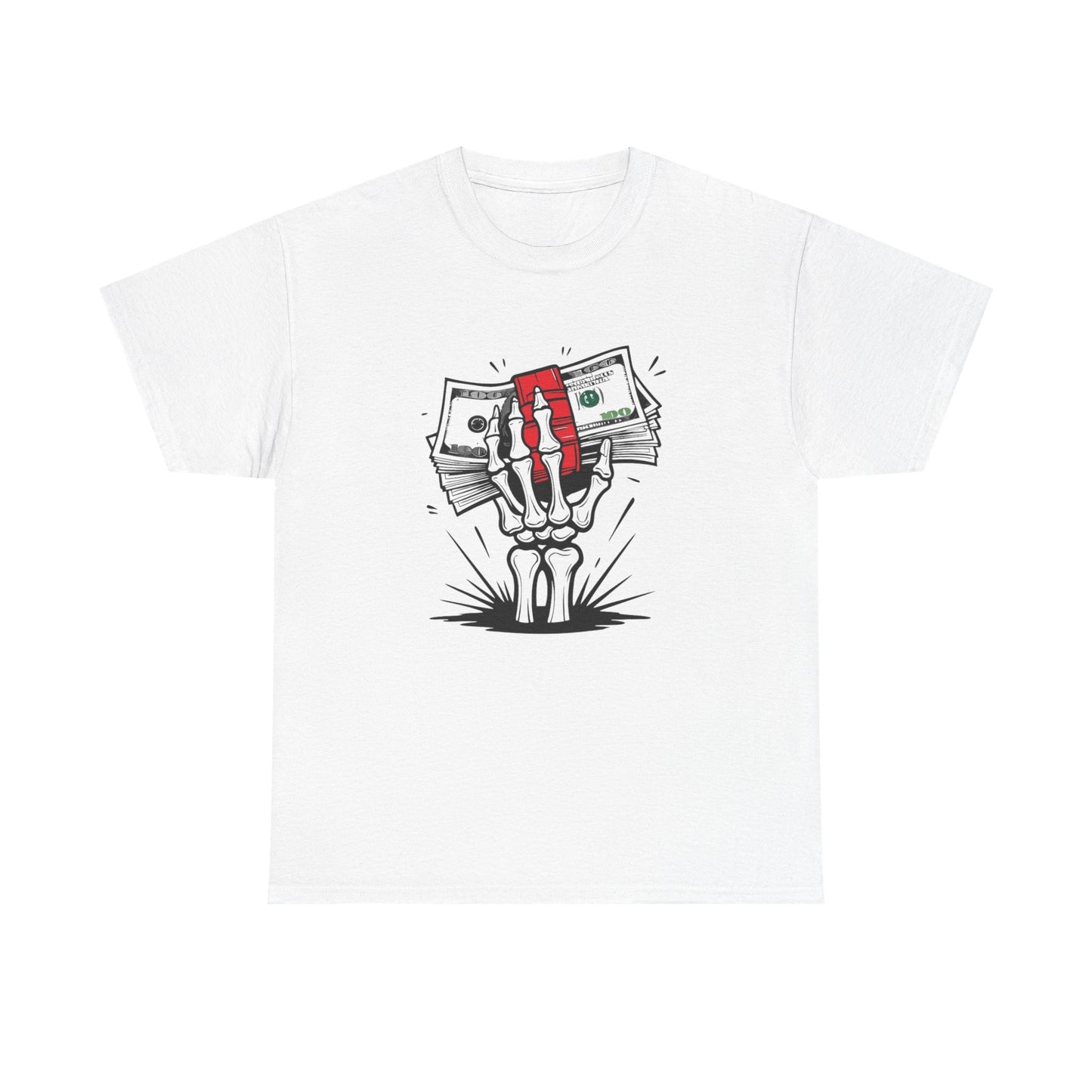 Dead Rich From The Grave Graphic T Shirt Unisex Heavy Cotton Tee