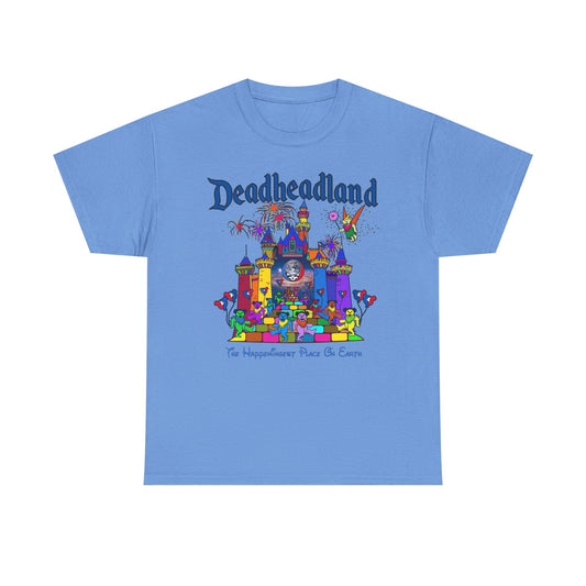 Grateful Dead T Shirt Vintage DEADHEADLAND Jerry Garcia Unisex Heavy Cotton Tee