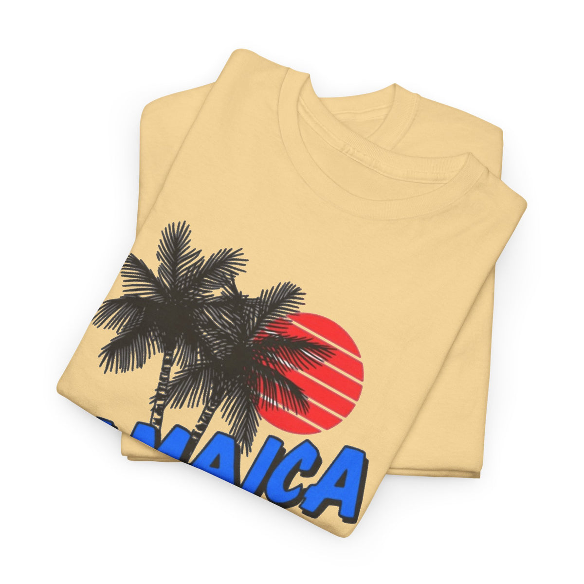 Jamaica Graphic T Shirt Men's Tropical Beach Retro Heavy Cotton Tee