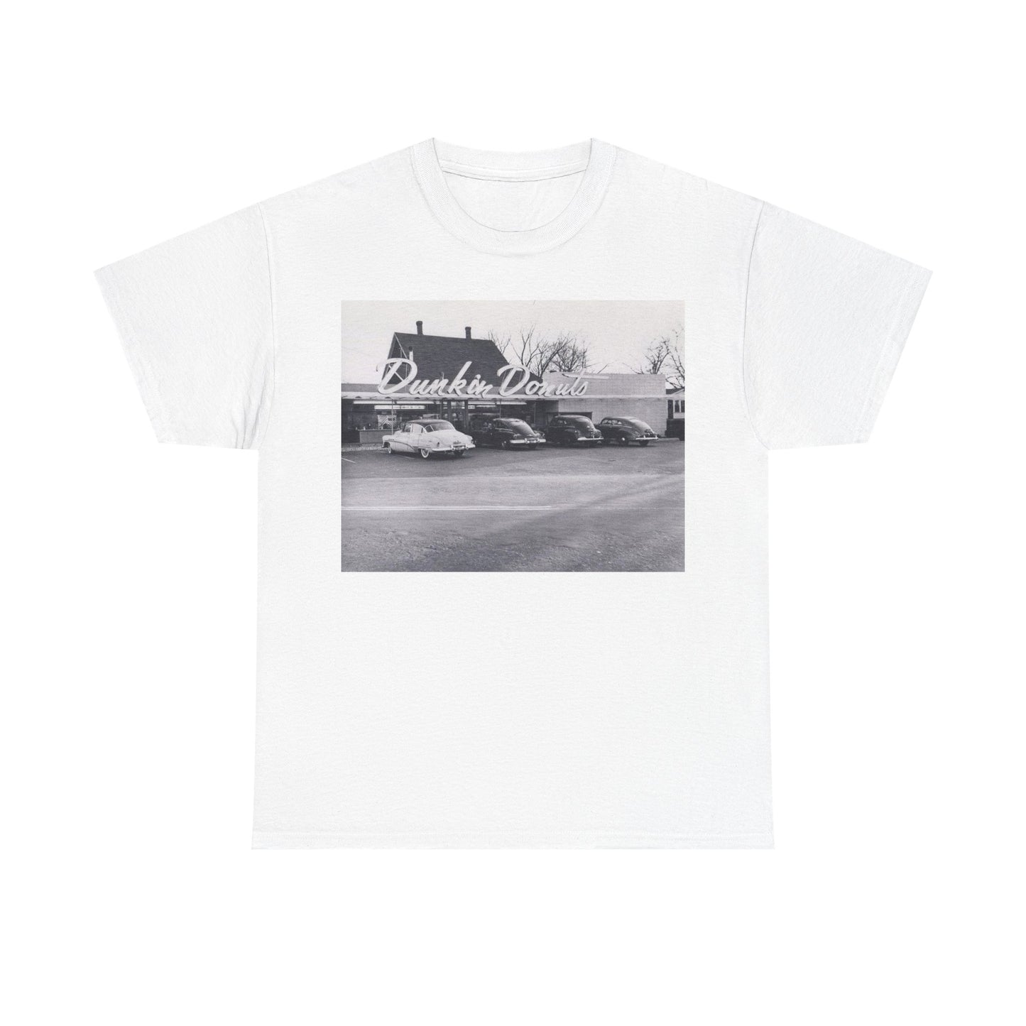 Dunkin’ Donuts T-shirt vintage art photo Boston classic Unisex Heavy Cotton Tee