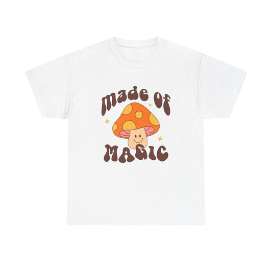 Made Of Magic Mushrooms Graphic T Shirt NEW ADULT TEE