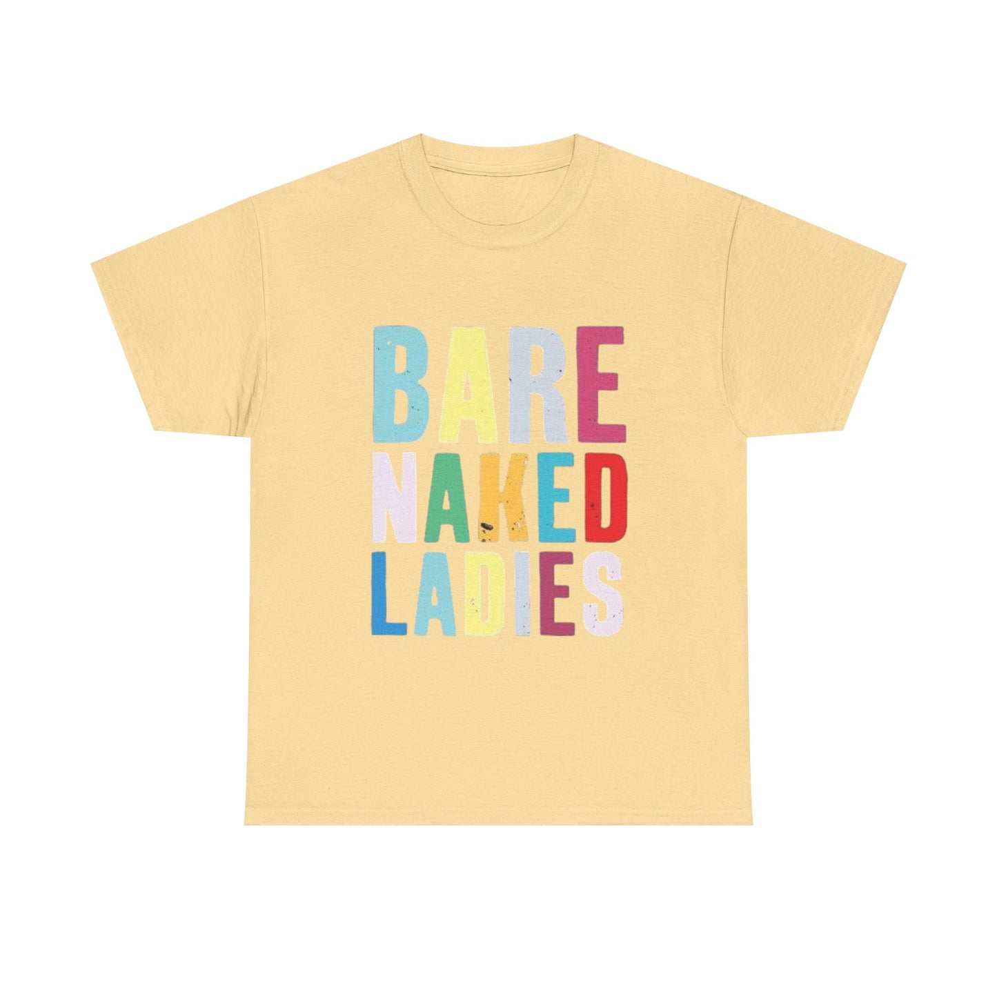 Bare Naked Ladies Tshirt Vintage Distressed Logo Merch Unisex Heavy Cotton Tee