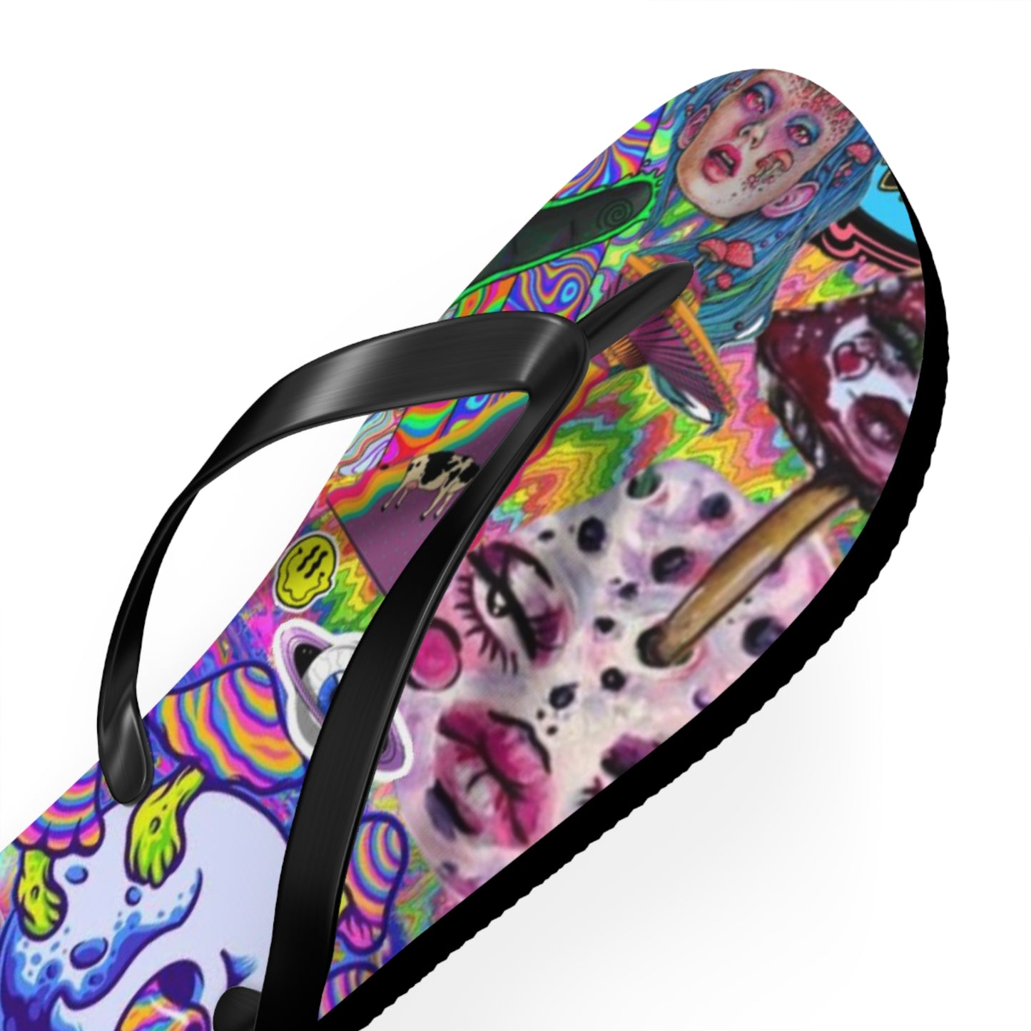 Alien Graphic Flip Flops, Sandals Slides, Summer Footwear, Brand New