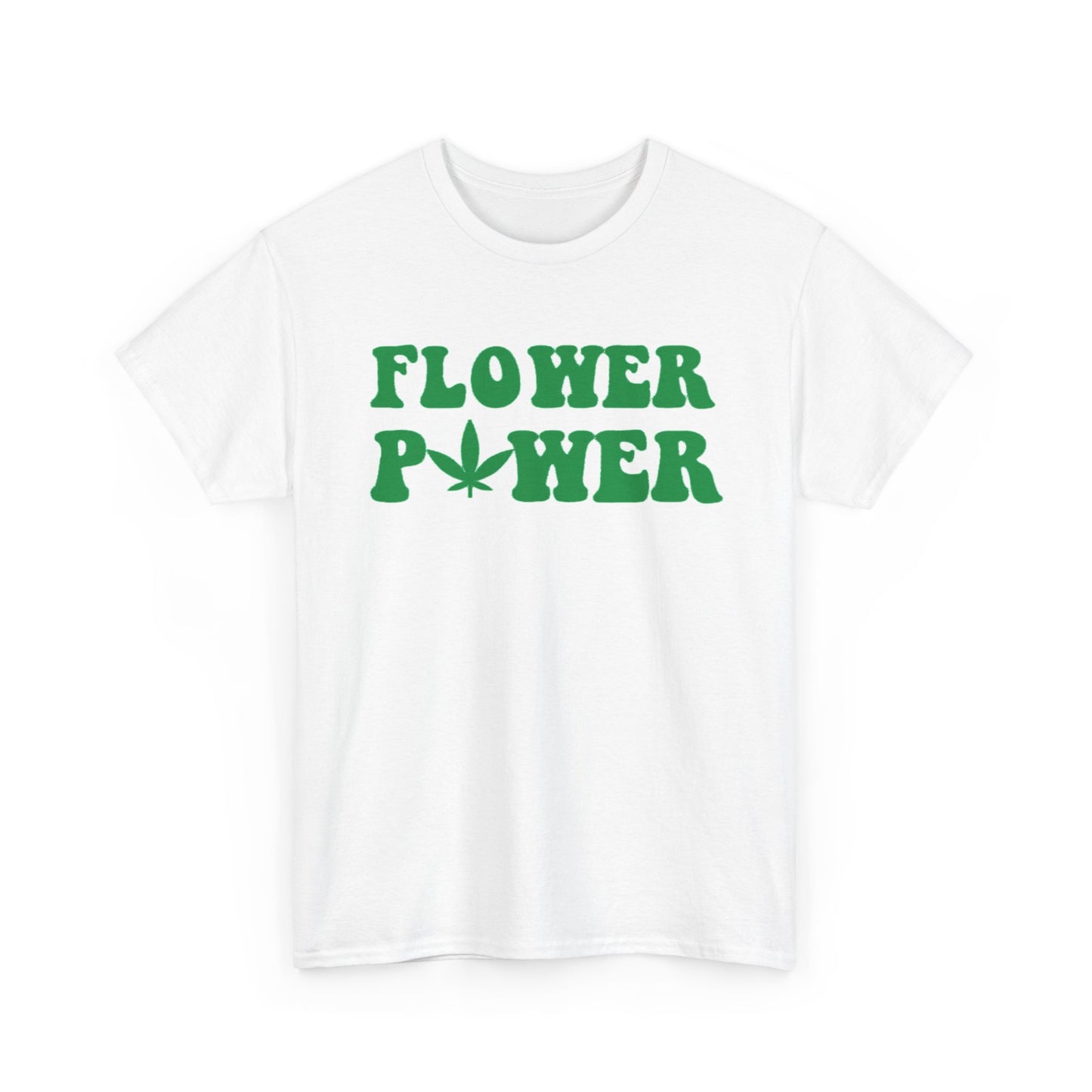 Flower Power Weed Shirt Funny California Graphic Unisex Heavy Cotton Tee