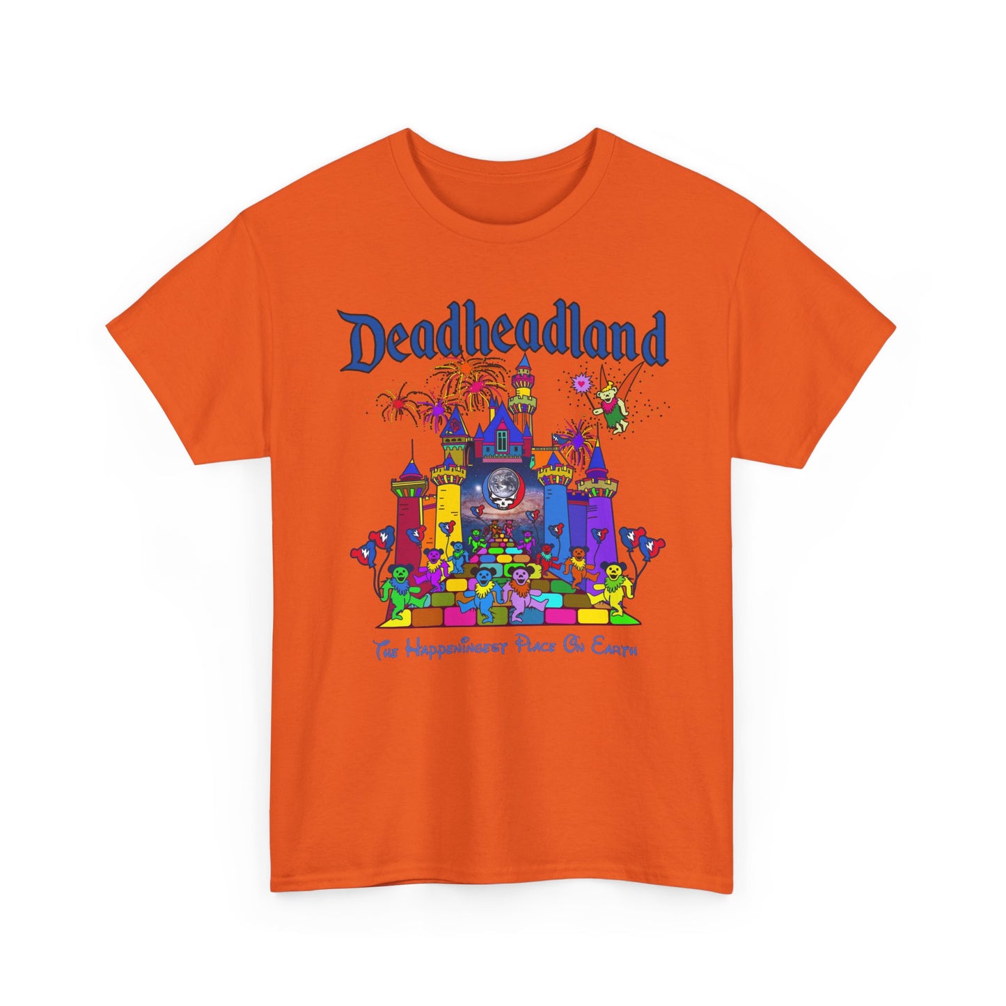 Grateful Dead T Shirt Vintage DEADHEADLAND Jerry Garcia Unisex Heavy Cotton Tee