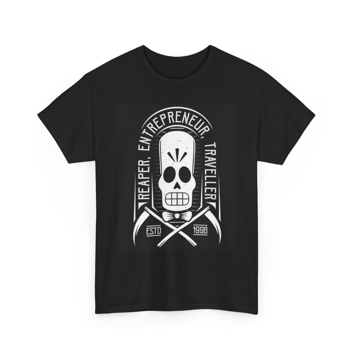 Entrepreneur Graphic T Shirt Travel Repeat Vintage Skull Unisex Heavy Cotton Tee