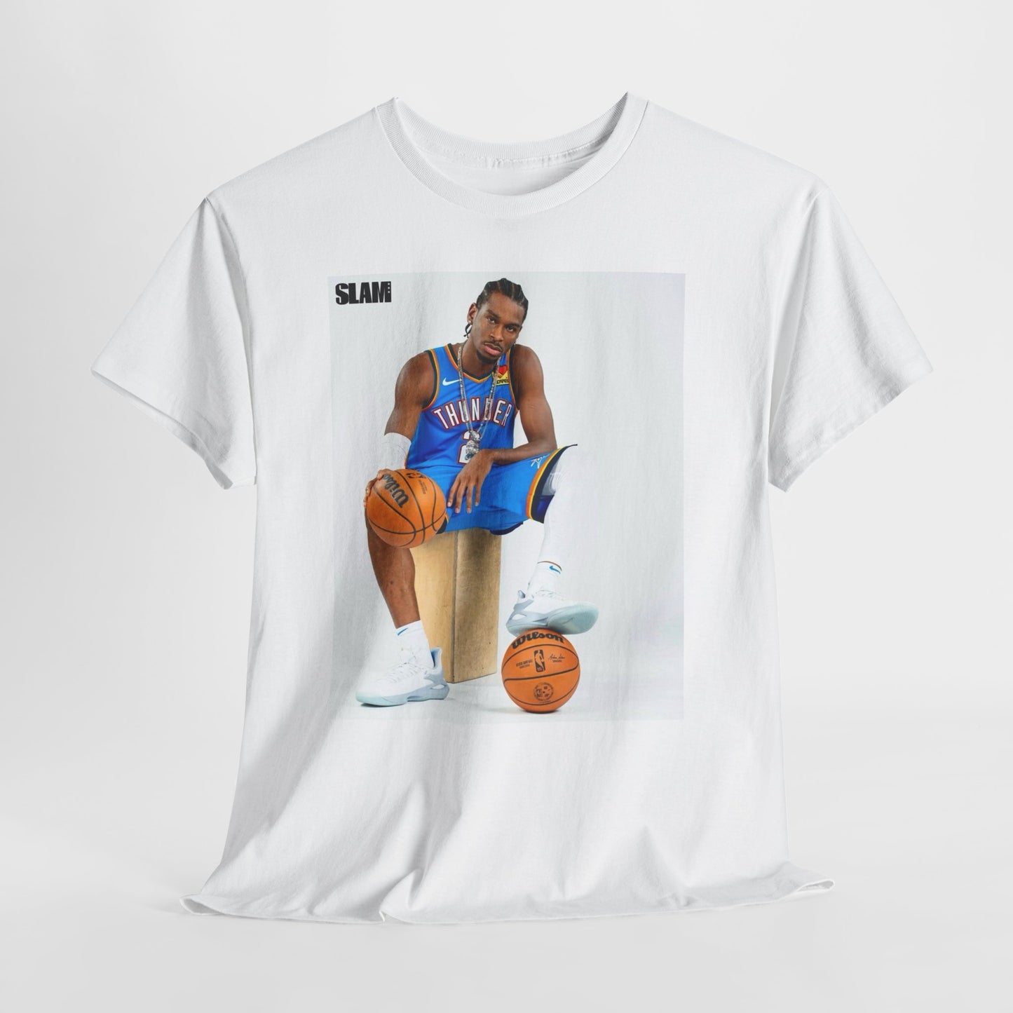 Shai Gilgeous Alexander Graphic T Shirt OKC Basketball Slam Unisex Heavy Cotton