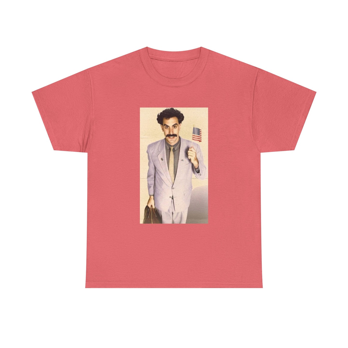 Borat Comes to America Tshirt Funny Comedy Movie Unisex Heavy Cotton Tee