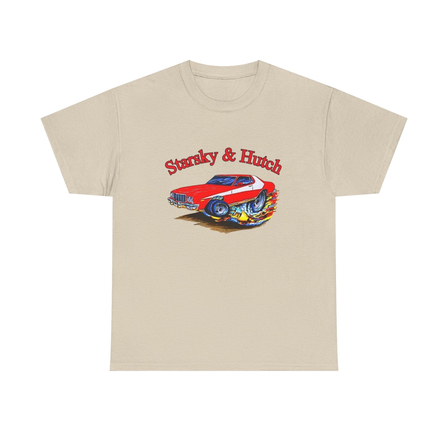 Starsky And Hutch Funny Vintage Graphic T Shirt Unisex Heavy Cotton Tee