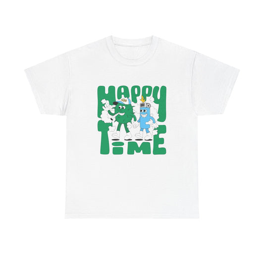 Happy Time Best Buds Graphic T Shirt Unisex Heavy Cotton Tee Gift