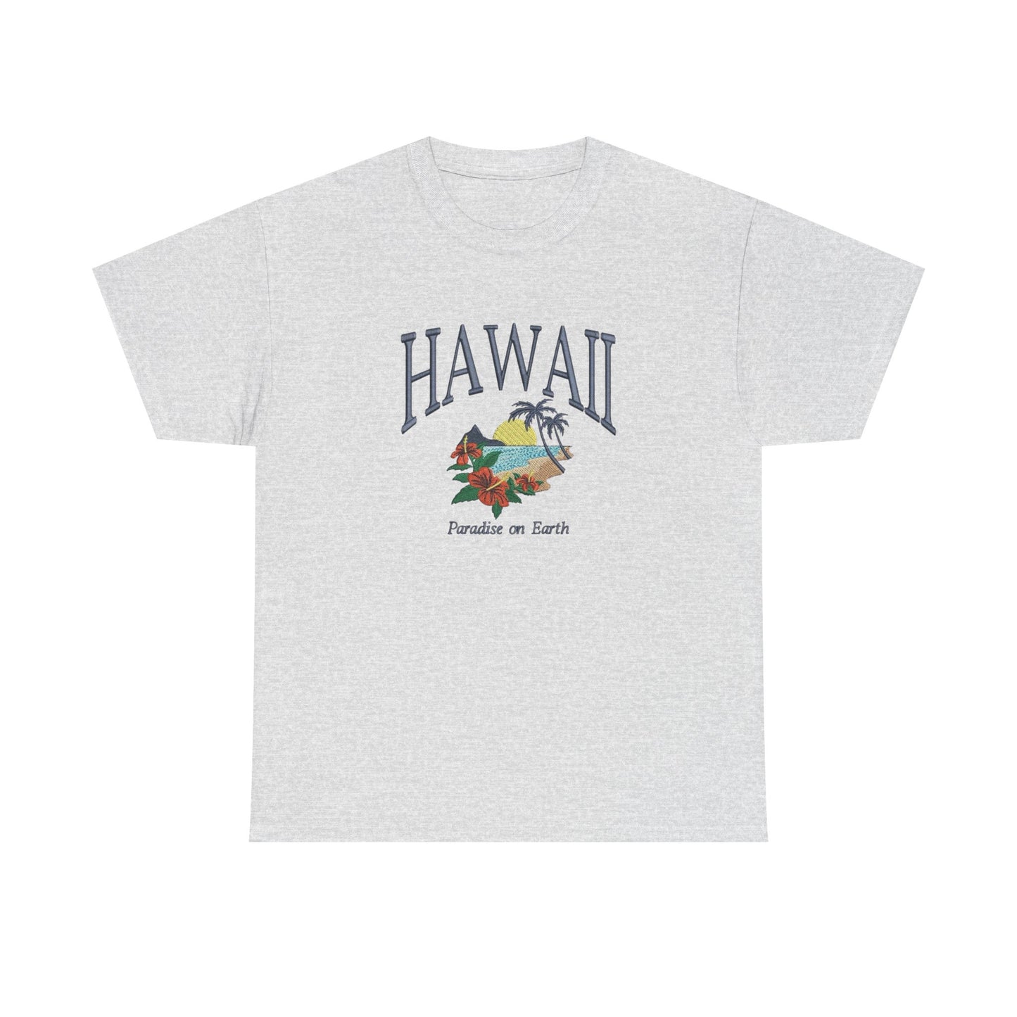 Hawaii Paradise On Earth Graphic T Shirt NEW Unisex Heavy Cotton Tee
