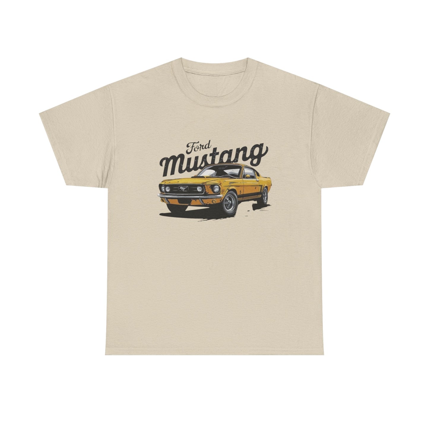 Mustang Retro Graphic T Shirt Unisex Heavy Cotton Tee