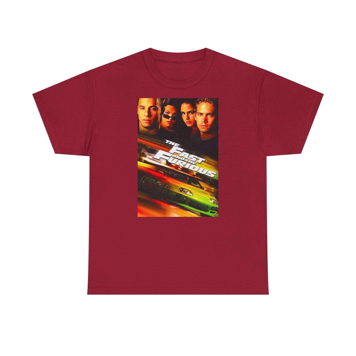 Fast and the furious T-shirt Retro Movie car club Cali Unisex Heavy Cotton Tee