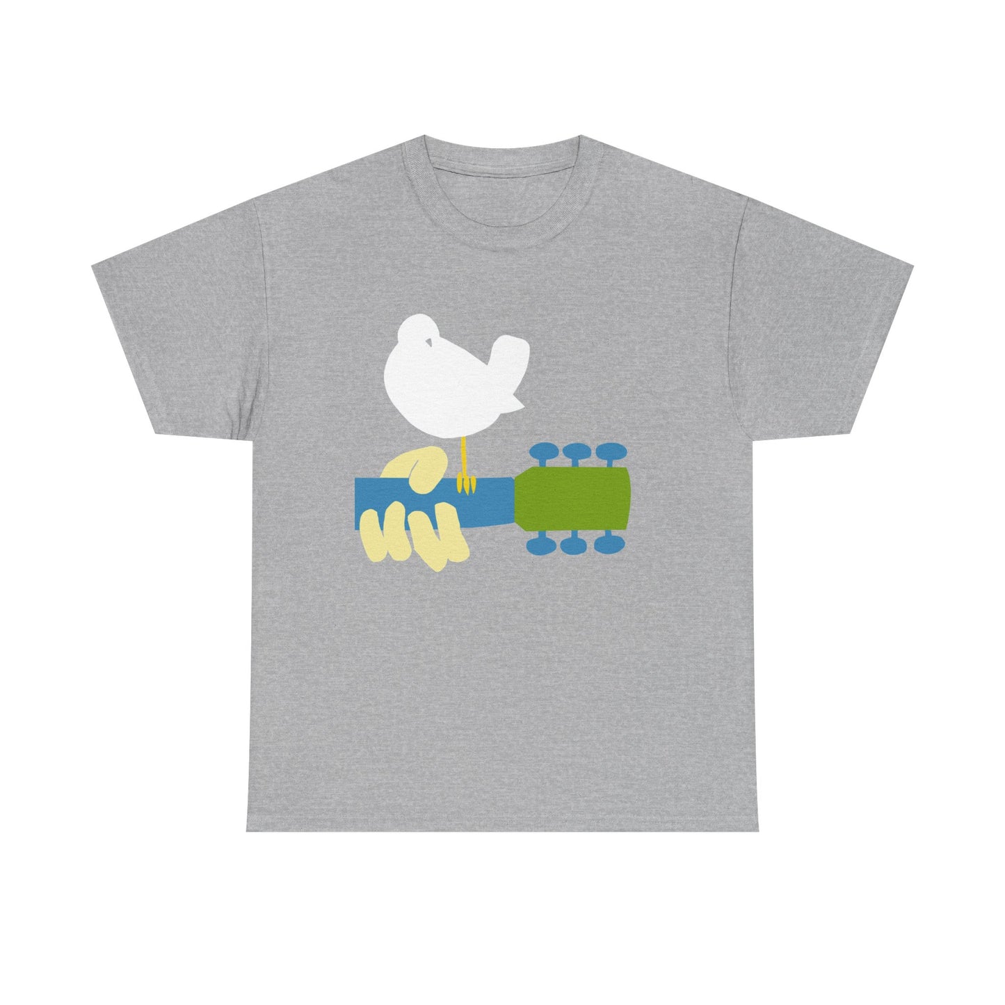 Woodstock Graphic T Shirt Vintage Logo Hippie Groovy Unisex Heavy Cotton Tee