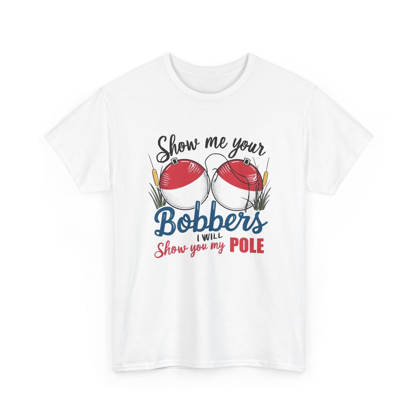 Funny Fishing Sex Jokes Graphic T Shirt Men's Heavy Cotton Tee