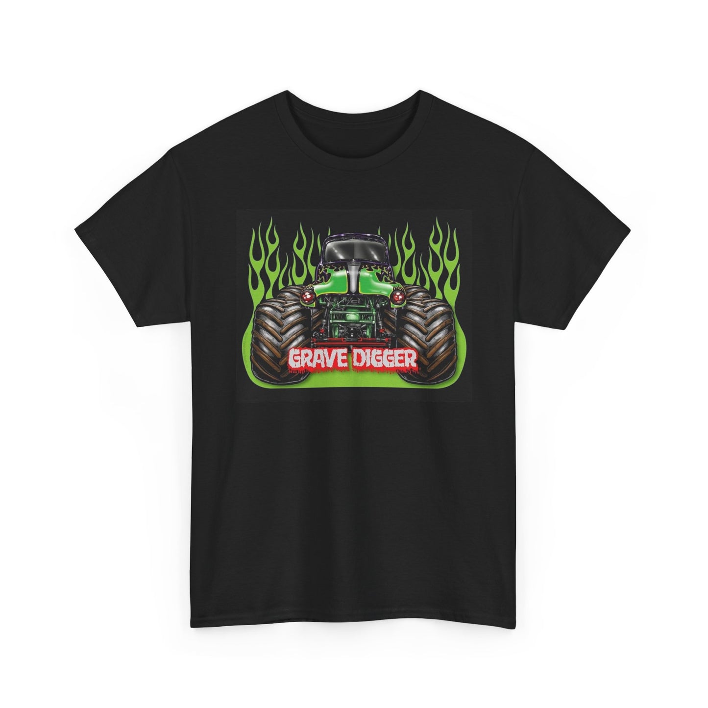 Grave Digger Graphic T Shirt Monster Truck Retro 90s Unisex Heavy Cotton Tee