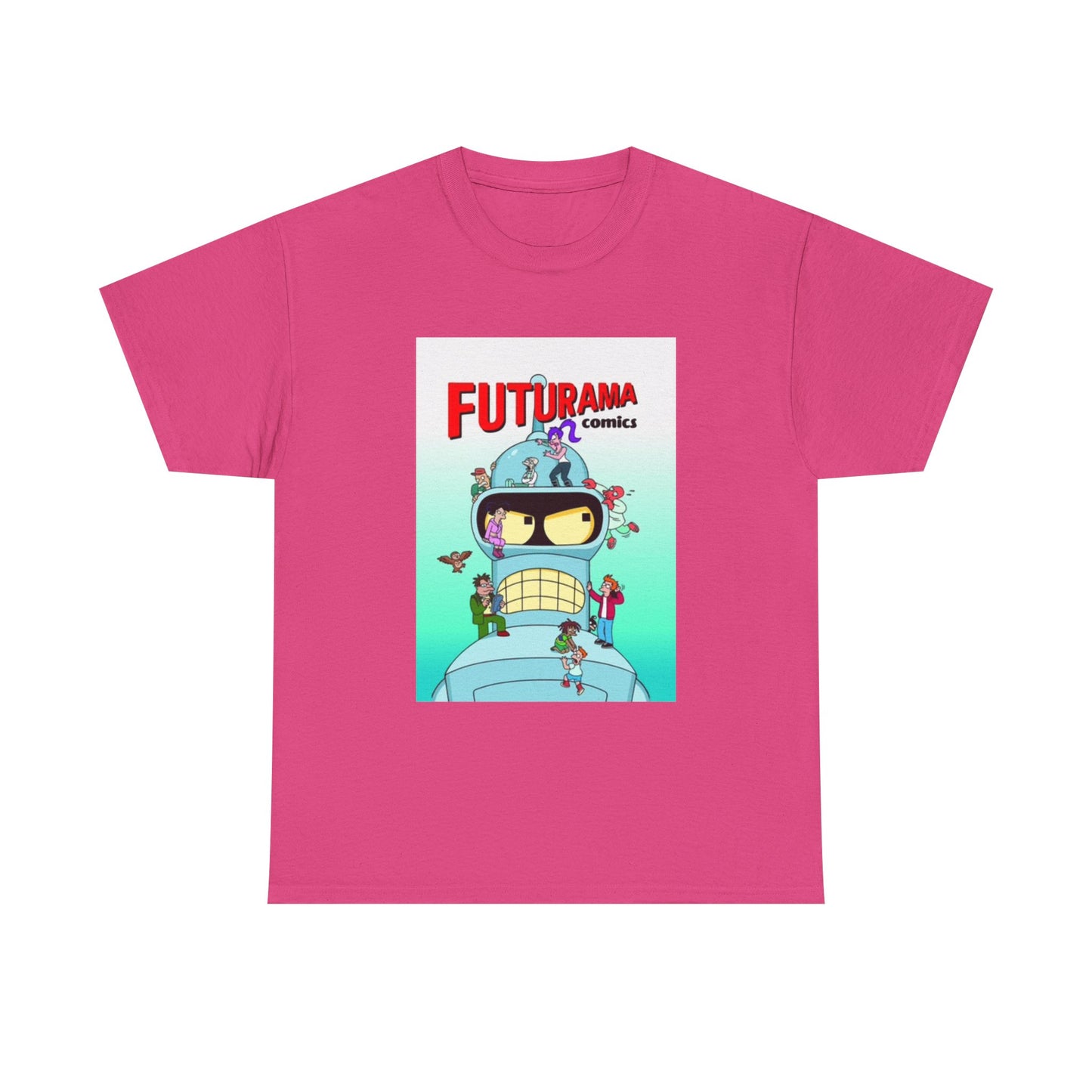 Futurama Shirt Bender Tv Series Graphic Funny Cartoon Unisex Heavy Cotton Tee