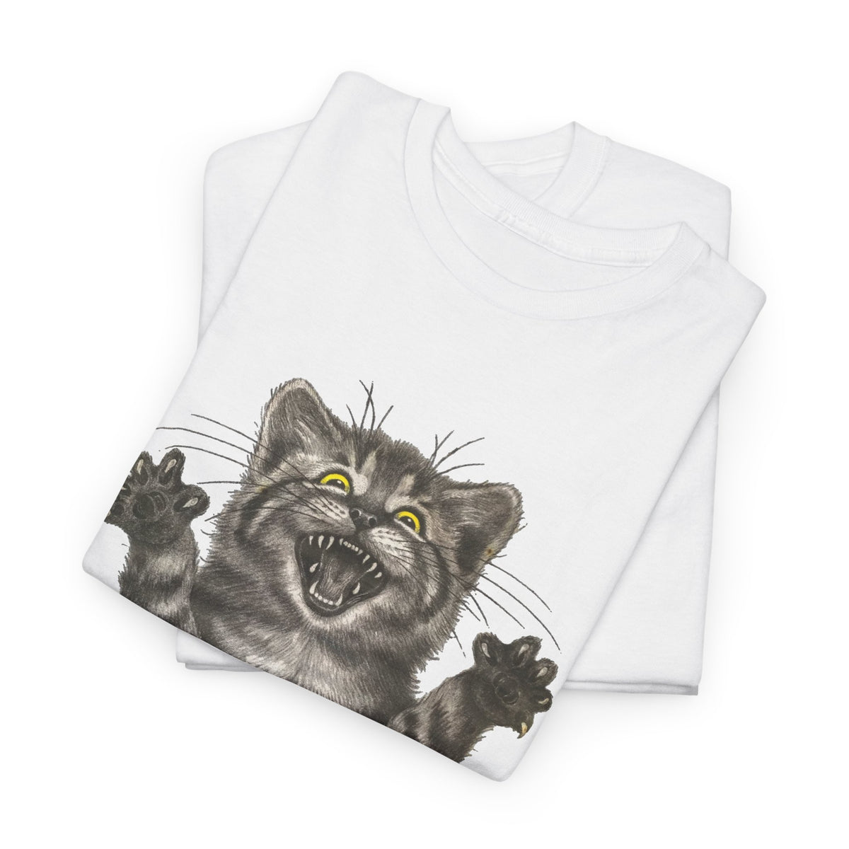 Stressed Out Cat Graphic T-Shirt Men's Graphic Tee