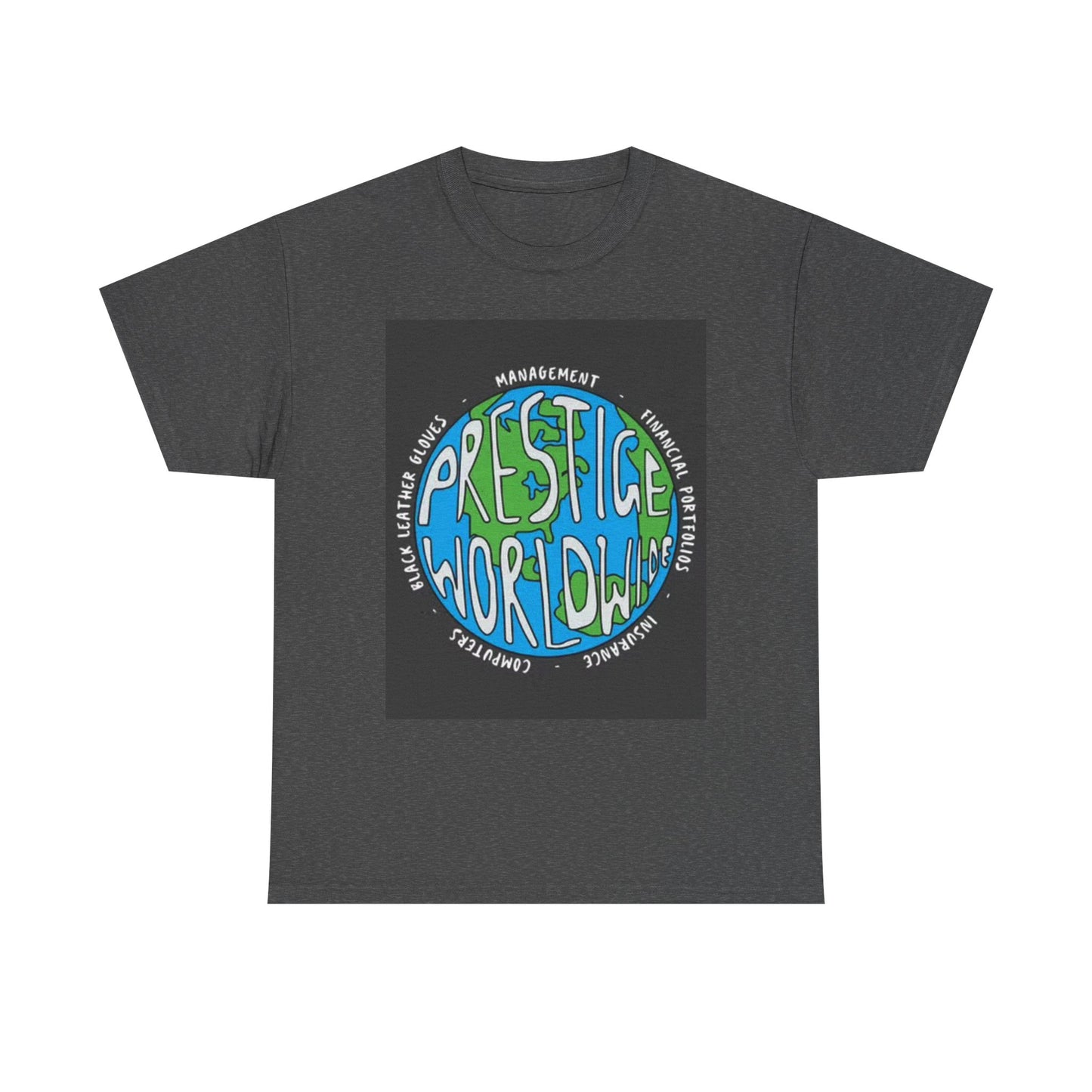 Prestige Worldwide Graphic T Shirt BRAND NEW Apparel Unisex Heavy Cotton Tee