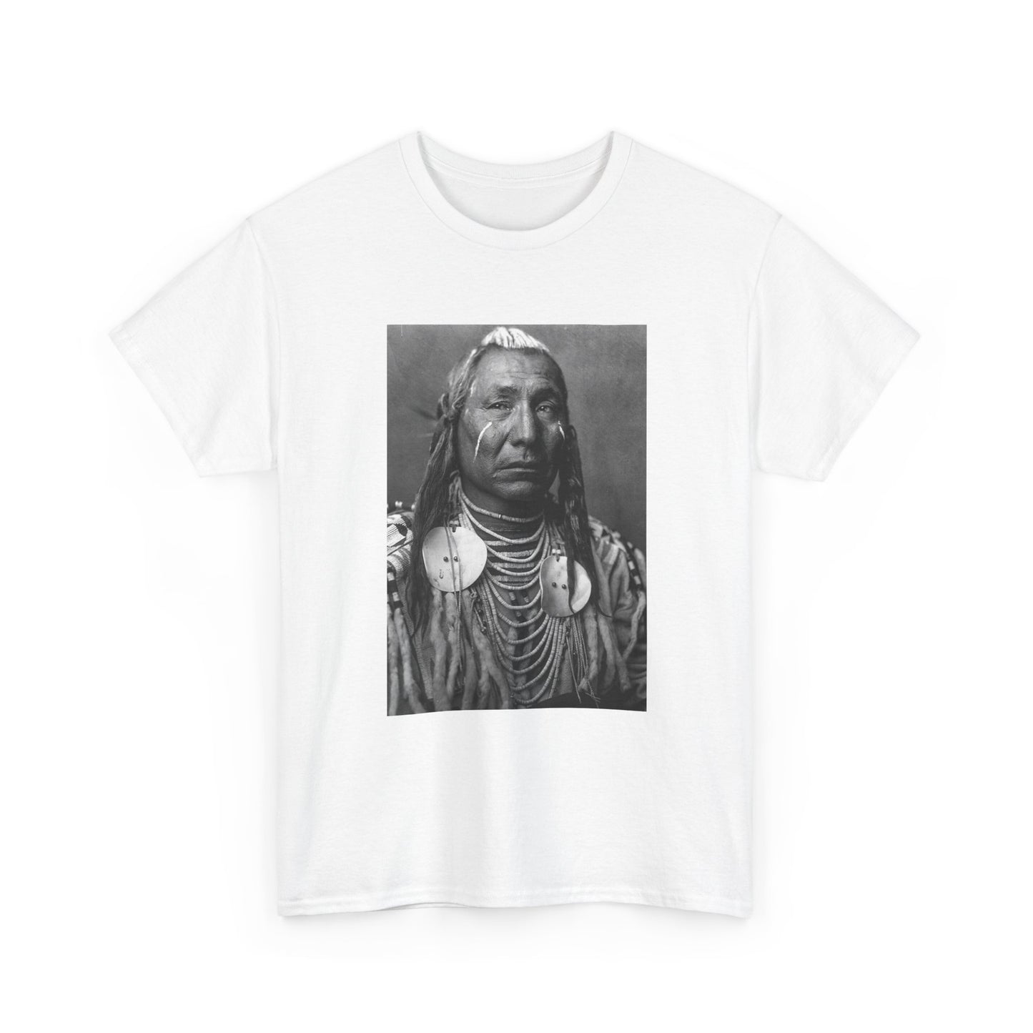 Native American Indian Tshirt Sitting Bull Chief New Unisex Heavy Cotton Tee