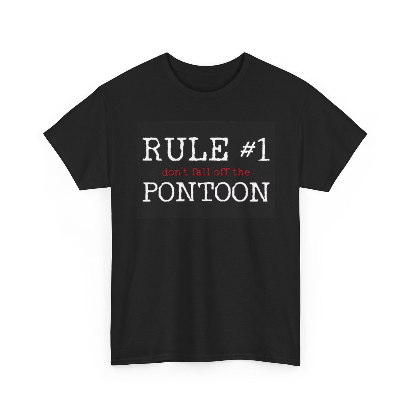 Funny Pontoon Graphic T Shirt Boating Outdoors Hiking Unisex Heavy Cotton Tee