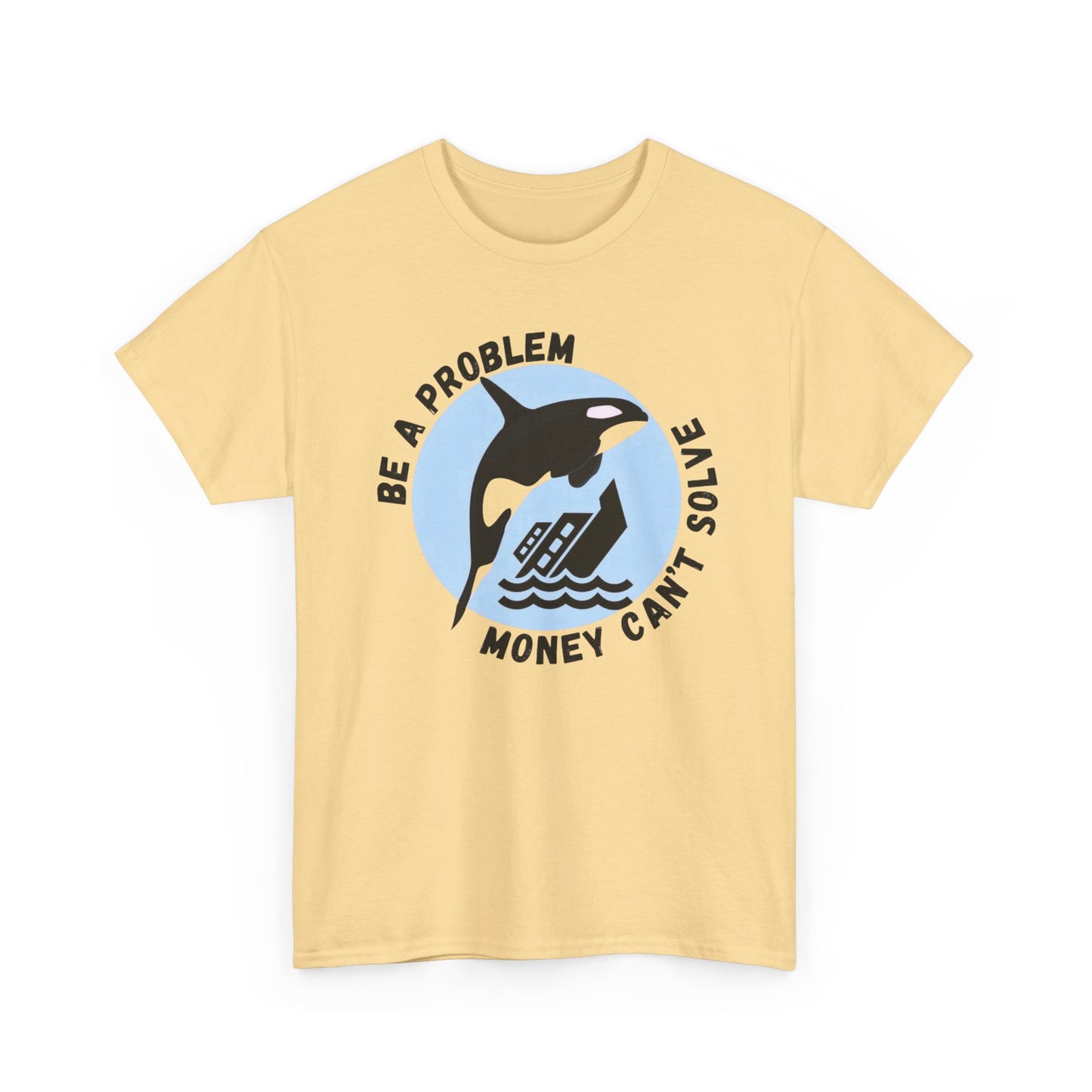 Killer Whale Funny Graphic T-Shirt Unisex Heavy Cotton Tee Gift