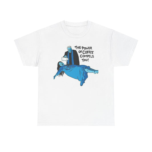 The Exorcist Funny Coffee Graphic T Shirt S-5XL Unisex Heavy Cotton Tee
