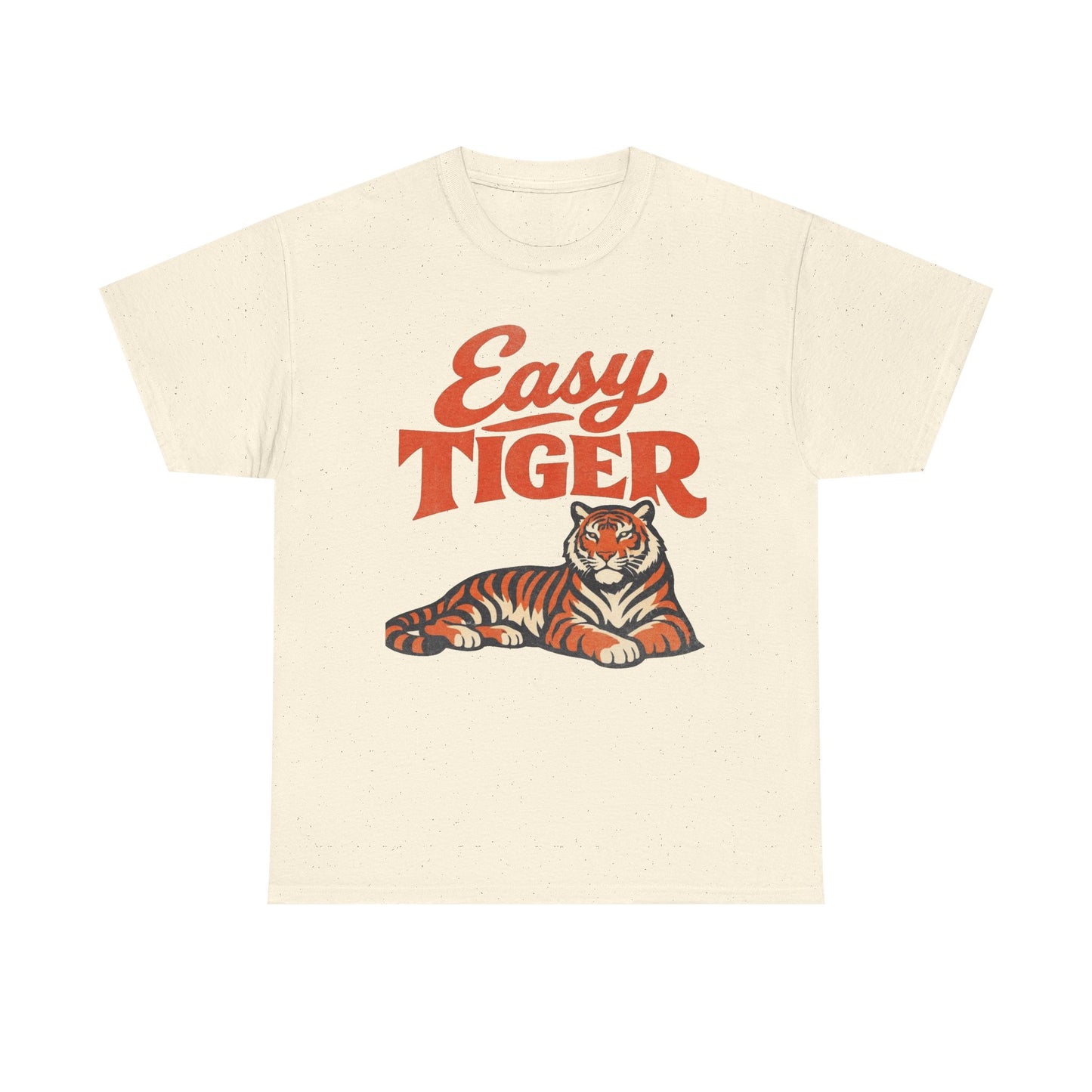 Easy Tiger 80's Retro Nostalgia Funny Graphic T Shirt Regular Men's Heavy Cotton Tee